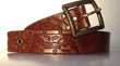 Hand tooled Steampunk Leather Belt